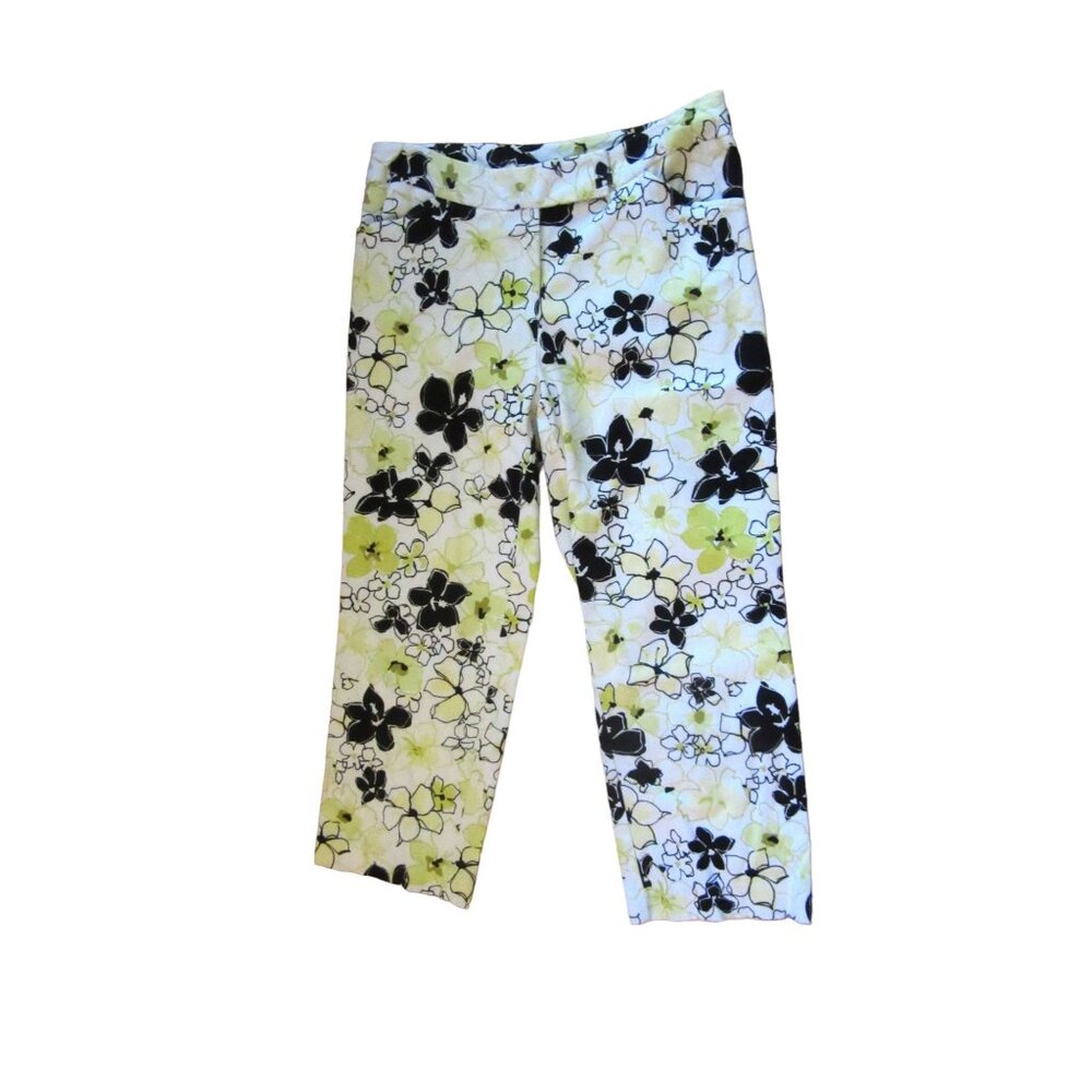 Vintage Pierre Cardin Colorful Cotton Cropped Pants in Size 8
